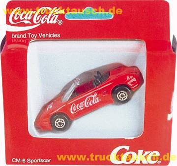 Coca Cola - Edocar 1998, CM-6 Sportscar, rot, Schrift weiß