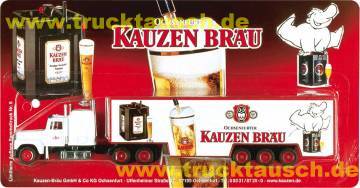 Kauzen Bräu (Ochsenfurt) Nr.6, mit 2 Partyfässern, 3 Gläsern und Logo