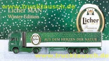 Licher MAN Winter-Edition, mit Schnee und Logo