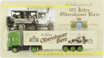 Olbernhauer 105 Jahre (2001), mit Logo und Brauerei