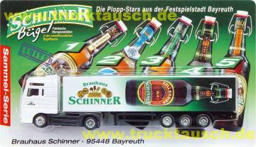 Schinner (Bayreuth) Plopp-Stars Nr.4/5, Kellerbier, mit liegender Bügelflasche und Logo