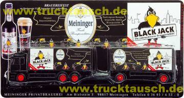 Meininger Black Jack, mit großem und 4 kleinen Raben und Logo, Brauereifest
