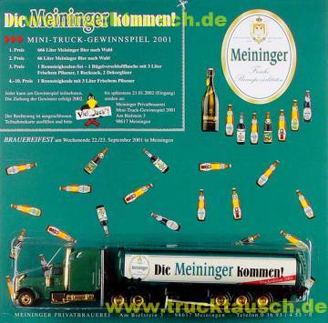 Meininger 2001-September, Die Meininger kommen! Truckedition 2001, mit Logo