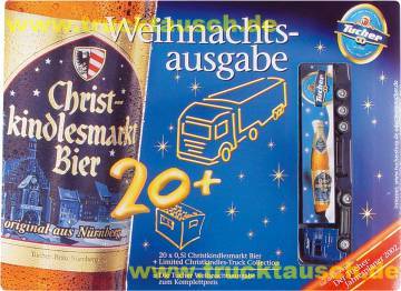 Tucher Nr.07/2001, Christkindles Collection 2001 (1/4), mit schräger Flasche im Schnee und Etik
