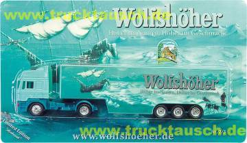 Wolfshöher Airbrush 2/3, mit Segelschiffen, Mann und Huskys im Eismeer