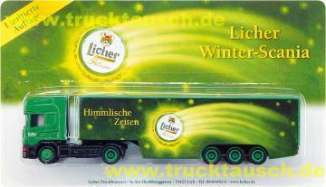 Licher Winter-Scania, Himmlische Zeiten, mit Kronkorken als Sternschnuppe