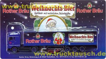 Rother Bräu Weihnachts-Bier (2001), mit Logo und Weihnachtsmann
