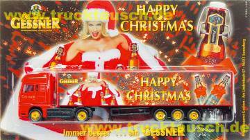 Gessner (Sonneberg) Happy Christmas (2001), mit Weihnachtsfrau und 8 Bügelflaschen