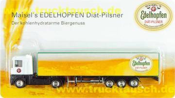 Maisels (Bayreuth) Edelhopfen Diät-Pilsner, mit Logo vor Hintergrund wie Bier