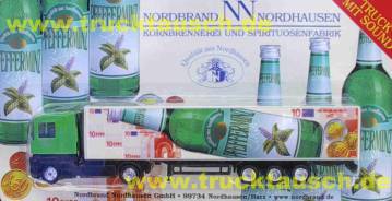 Nordbrand Nordhausen Pfefferminzlikör, mit 10 Euro Schein, mit Motorgeräusch