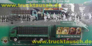 Mauritius (Zwickau) Heimat Nr.08, Ein Bier für jedes Fest, LKW: Kästen, Schankwagen mit 4 schrä