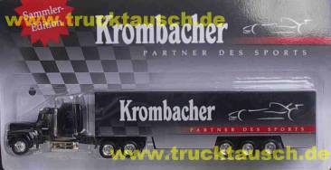 Krombacher mit stilisiertem Formel 1 Rennwagen, Partner des Sports