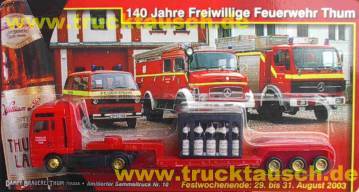 Thum, Dampfbrauerei W. Böttger Nr.10, 140 Jahre Freiwillige Feuerwehr, mit Kasten