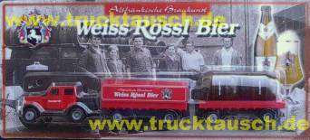Weiss Rössl Bier mit 2 Hängern