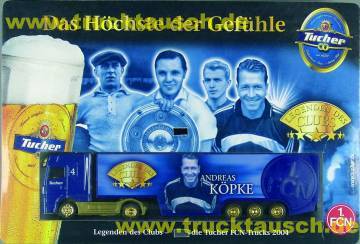 Tucher 1.FCN, 4/4, Legenden des Clubs, Andreas Köpke, mit plastischem Logo