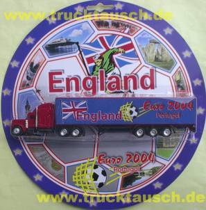 Fußball EM 2004 43209, England, mit Flagge