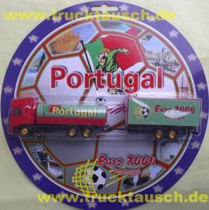 Fußball EM 2004 43217, Portugal, mit Flagge