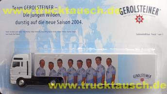 Gerolsteiner Team Gerolsteiner 2004 1/3, mit 8 Radfahrern