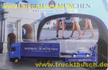 Hofbräu München mit Mini-Rover auf Tandemhänger