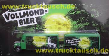 Wolfshöher Vollmond-Mystic Edition, grün, Wolf vor Mond im Wald