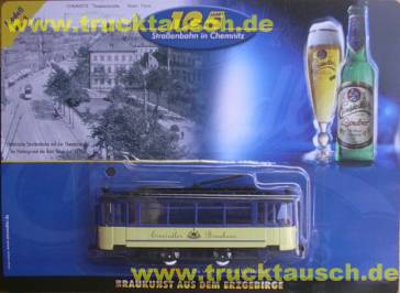 Einsiedler Straßenbahn 3/7, Bautzener Triebwagen mit Schriftzug