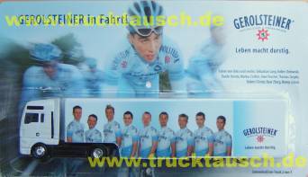 Gerolsteiner Team Gerolsteiner, in Fahrt, 2005 2/3, mit 9 Radfahrern
