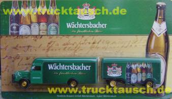 Wächtersbacher Hänger mit Logo und 5 Flaschen
