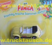 Punica Fruchtig frische Sammelaktion, VW-Käfer Cabrio gelb