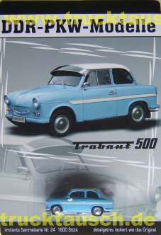 DDR PKW Modelle Nr.24, IFA Trabant 500 Limousine, 1/64- Aufl. 1.600